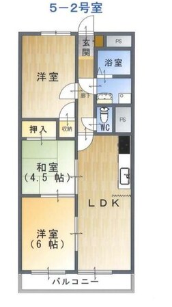 本竜野駅 徒歩33分 5階の物件間取画像